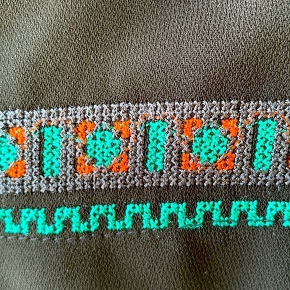 ALTAR’D State Embroidered Boho Black Mini Skirt Size Medium - Picture 4 of 8